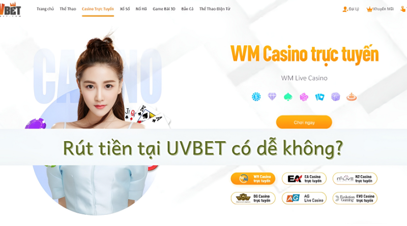 Hướng dẫn rút tiền UVBET và những câu hỏi thường gặp